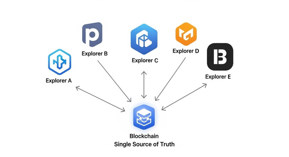 Multiple block explorer options